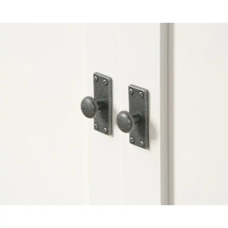 Armoire autoportante avec portes et tiroir, 1 personne - Blanc doux / Chêne corbeau / Chêne mystique