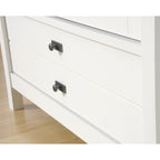 Armoire autoportante avec portes et tiroir, 1 personne - Blanc doux / Chêne corbeau / Chêne mystique
