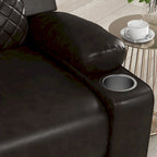 Fauteuil inclinable manuel brun/noir, une place, pour 1 personne