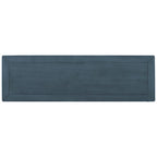 Console rétro avec 3 tiroirs et étagère inférieure – Bleu marine / Blanc antique / Gris délavé / Espresso
