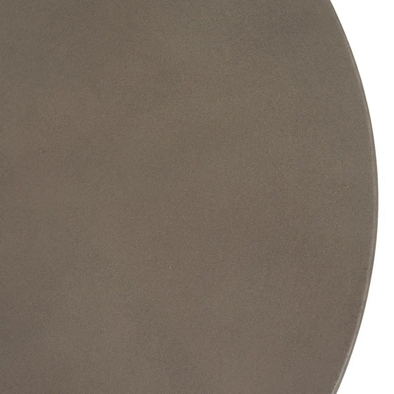 Table d'appoint ronde en béton gris, extérieur